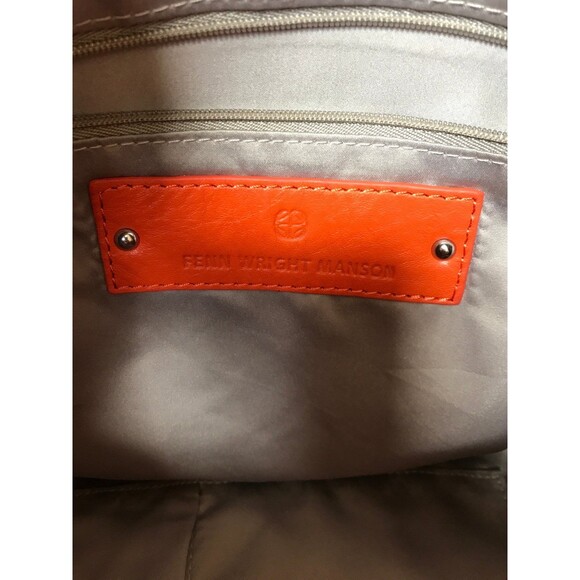 Fenn Wright Manson oversized hobo bag in orange - Picture 6 of 12